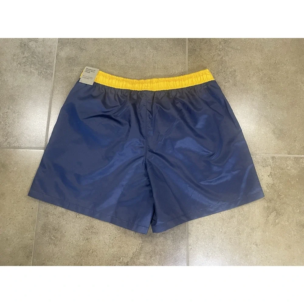 Nike Sportswear Club Flow Mens Sz L Athletic Shorts HJ1952-451 Navy Blue Gold